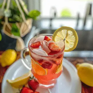 Strawberry Lemonade for Memorial Day