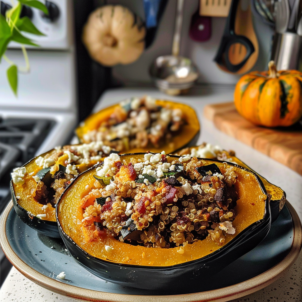 Quinoa Stuffed Acorn Squash