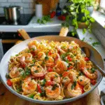 Shrimp Scampi Pasta Dish