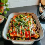 Sweet Potato Black Bean Enchiladas