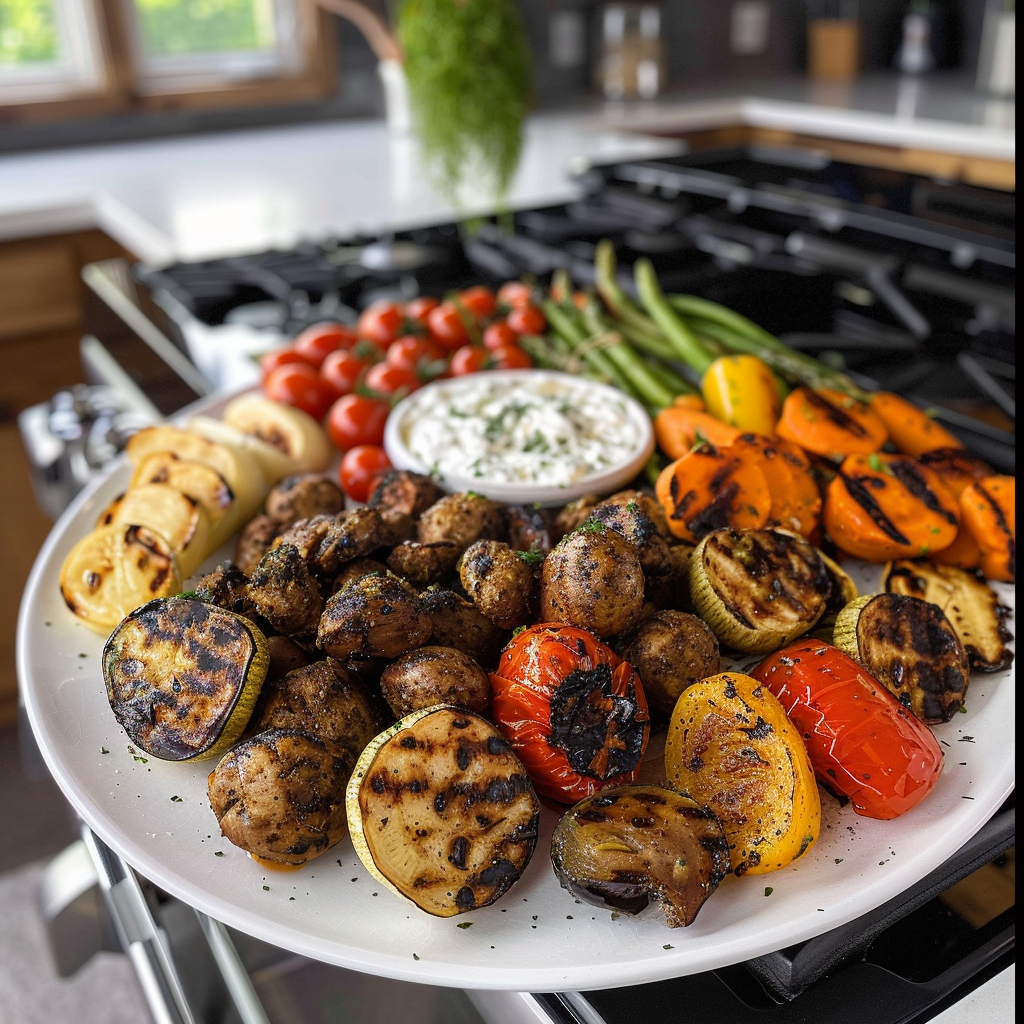 Grilled Vegetable Platter for Memorial Day