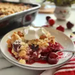 Spring Cherry Cobbler Dessert