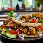 Chicken Gyros on a Plate