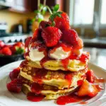 Mother's Day Strawberry Shortcake Pancakes