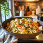 Shrimp Scampi Pasta Dish