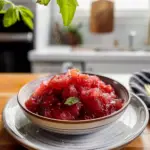 Rhubarb Compote Serving