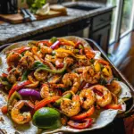 Sheet Pan Shrimp Fajitas