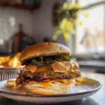 Crispy Smash Burgers Ready to Serve