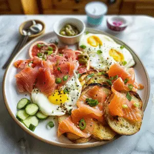 Smoked Salmon Breakfast Platter