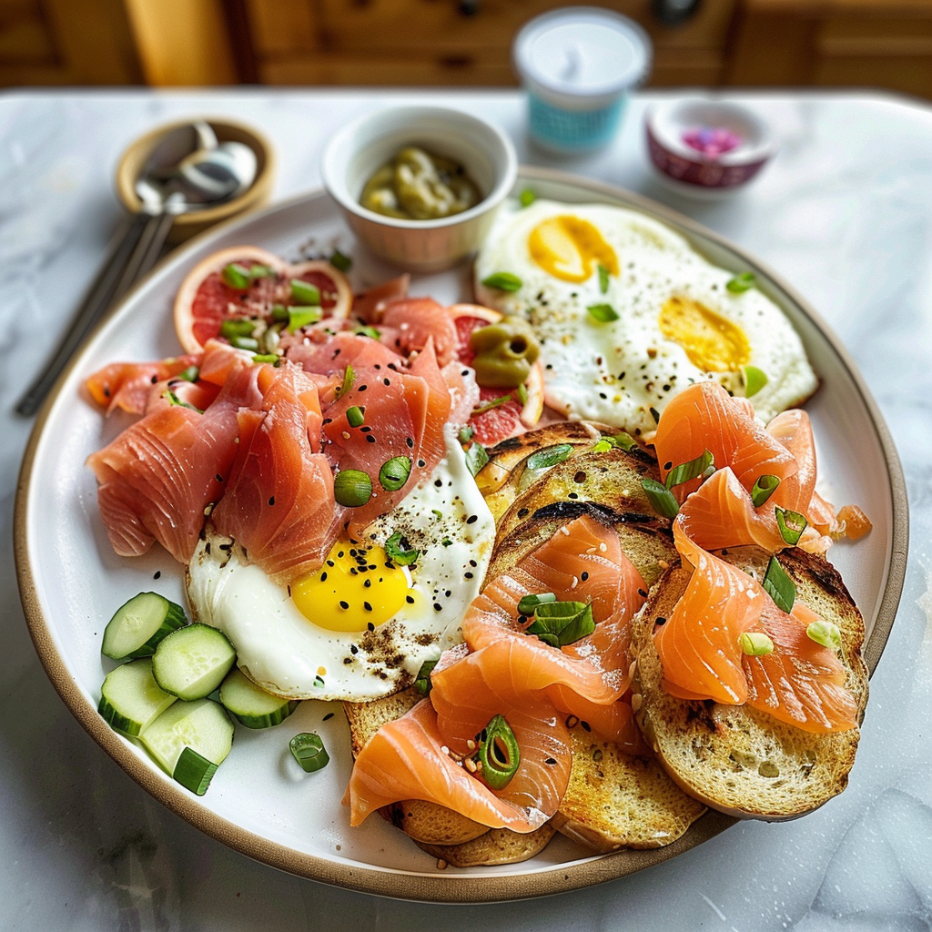 Smoked Salmon Breakfast Platter