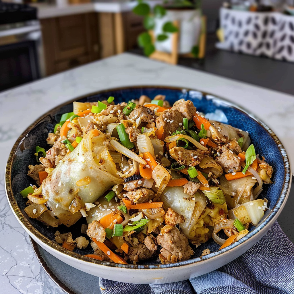 Delicious Egg Roll in a Bowl