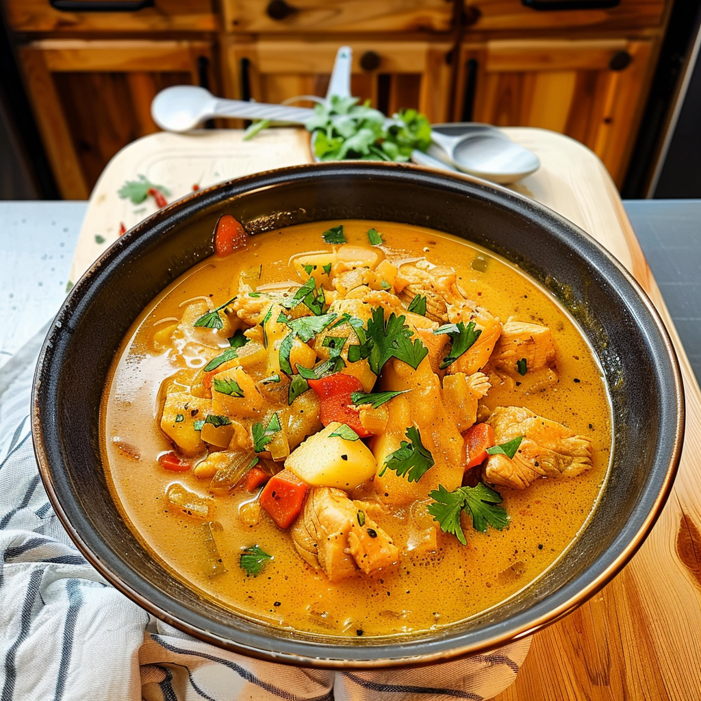 Chicken Curry Soup Bowl