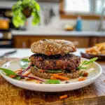 Black Bean Burgers on a Grill