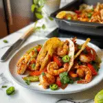 Sheet Pan Shrimp Fajitas