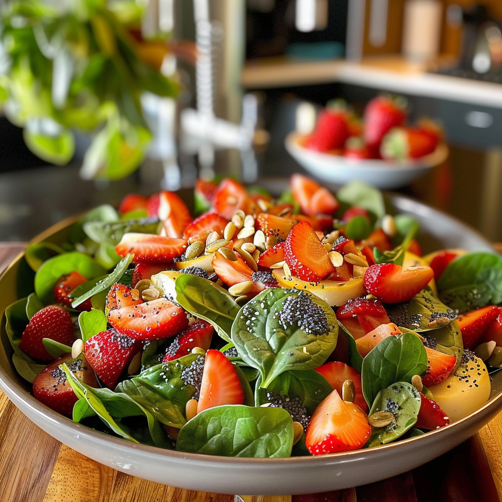 Strawberry Spinach Salad