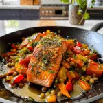 Mediterranean Salmon on a Plate