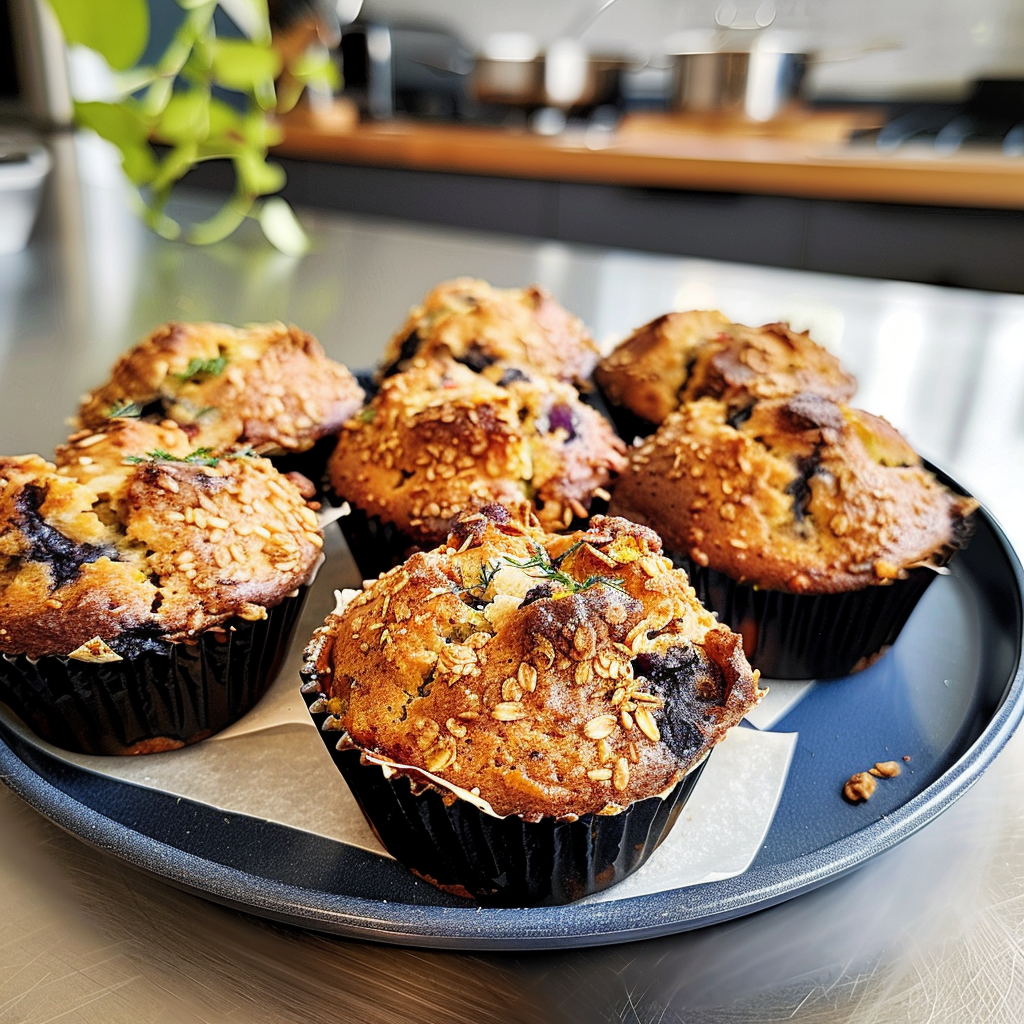 Savory Breakfast Muffins Freshly Baked