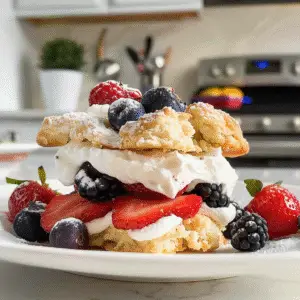 Mixed Berry Shortcake Dessert