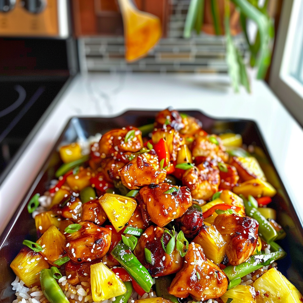 Teriyaki Chicken and Pineapple Dish