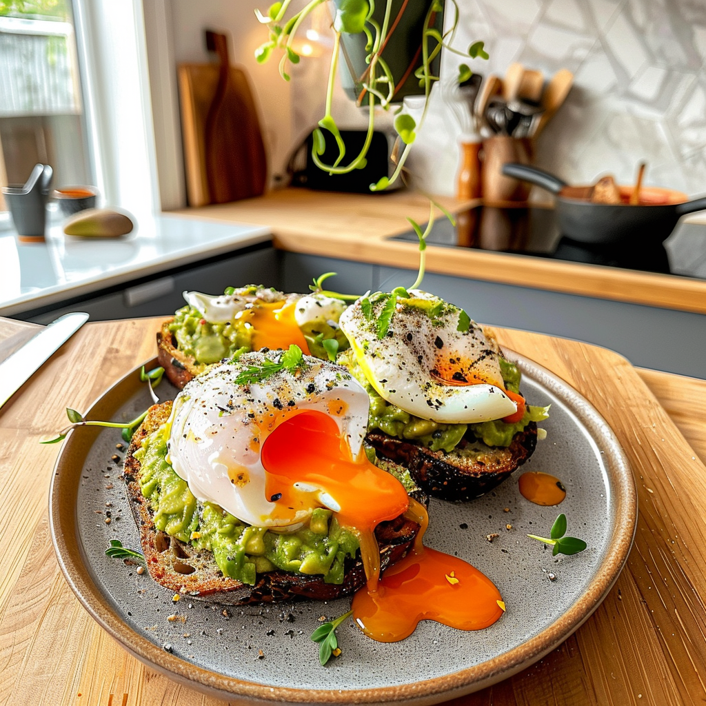 Avocado Toast with Poached Egg