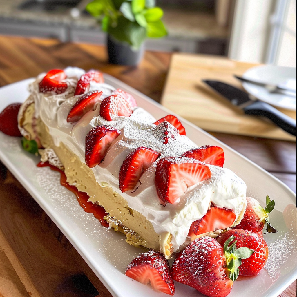 Strawberry Shortcake Cheesecake Rolls Delight