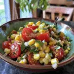 Summer Corn Tomato Salad Fresh Ingredients