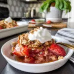 Strawberry Rhubarb Crisp Dessert