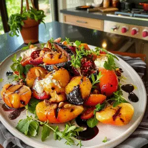 Grilled Stone Fruit Salad Platter