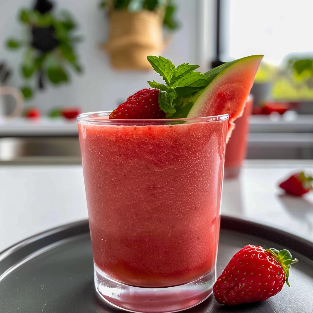 Watermelon Strawberry Smoothie