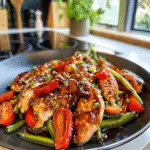 Balsamic Chicken with Colorful Vegetables